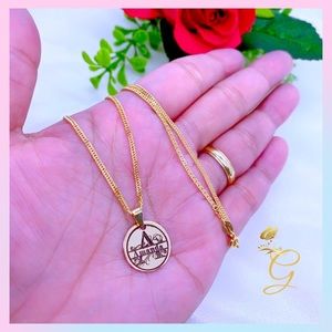 18K Real Solid Gold Personalized Name Necklace 18”